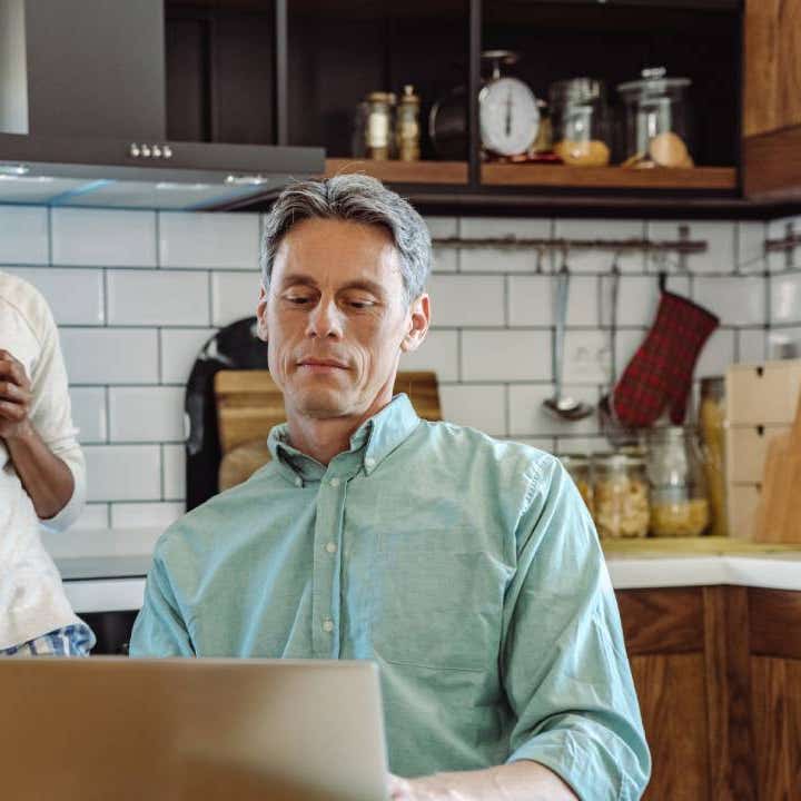 Easy mornings and working from home for this couple