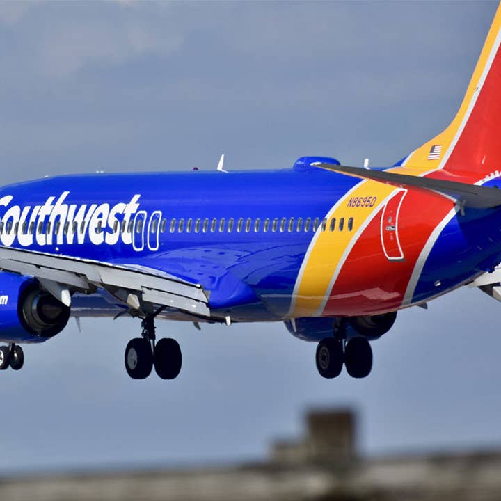 Southwest plane taking off